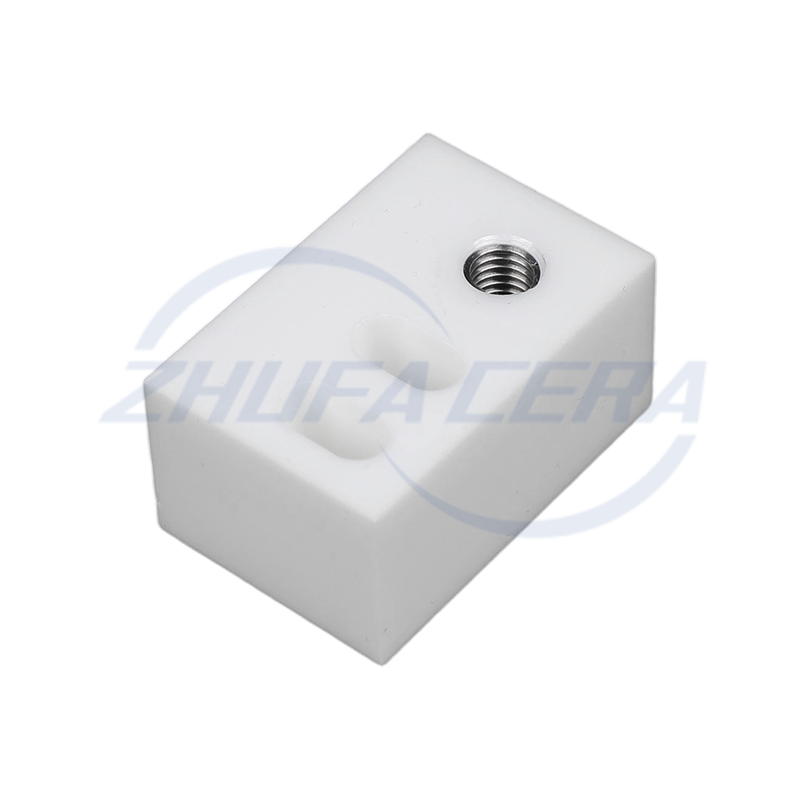 كتلة تحديد المواقع السيراميك الزركوني مع بطانة ملولبة للمعادن